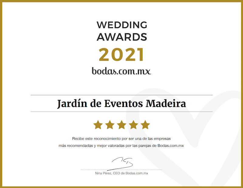 Jardin eventos madeira tepotzotlan wedding award