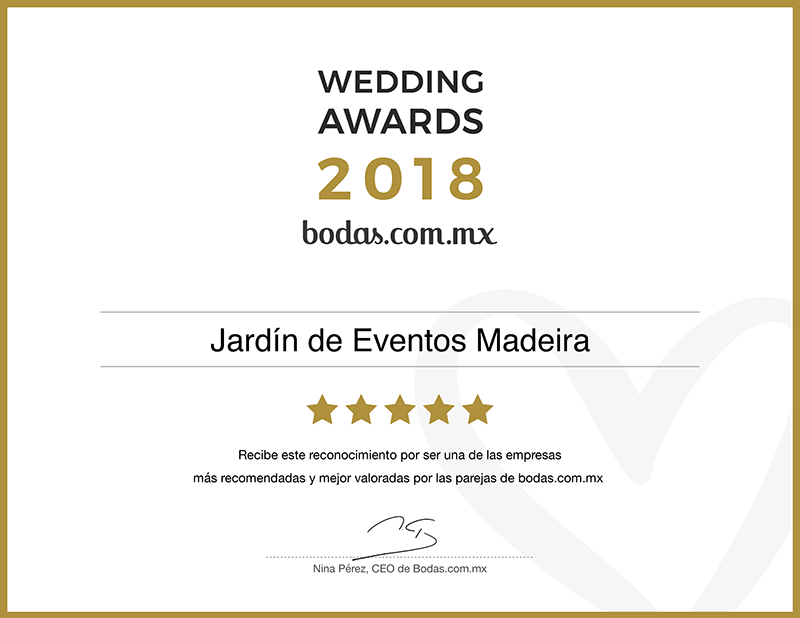 Jardin eventos madeira tepotzotlan wedding award
